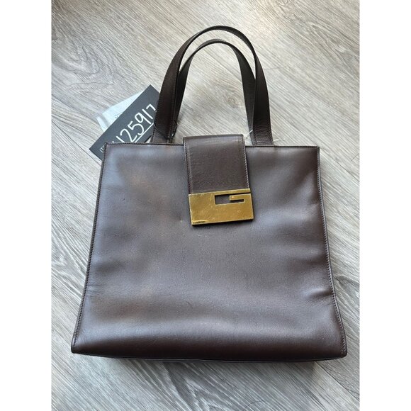Gucci Dark Brown Leather Handbag - Picture 7 of 15
